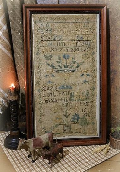 🌻Sampler Pennsylvania Signed & Dated 1840
