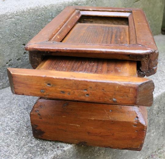 Unique 18th Century Slide Top Box