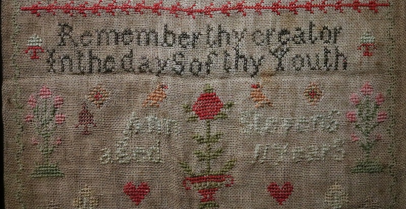 Marking and Pictorial Sampler dated 1847