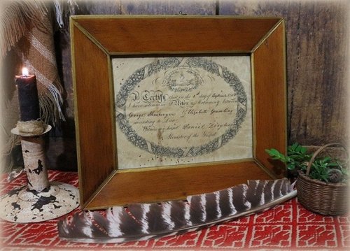 Pennsylvania Printed Fraktur Marriage Certificate