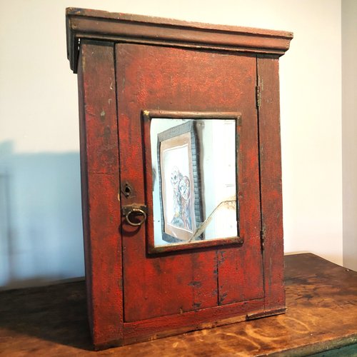 Small Red Cupboard