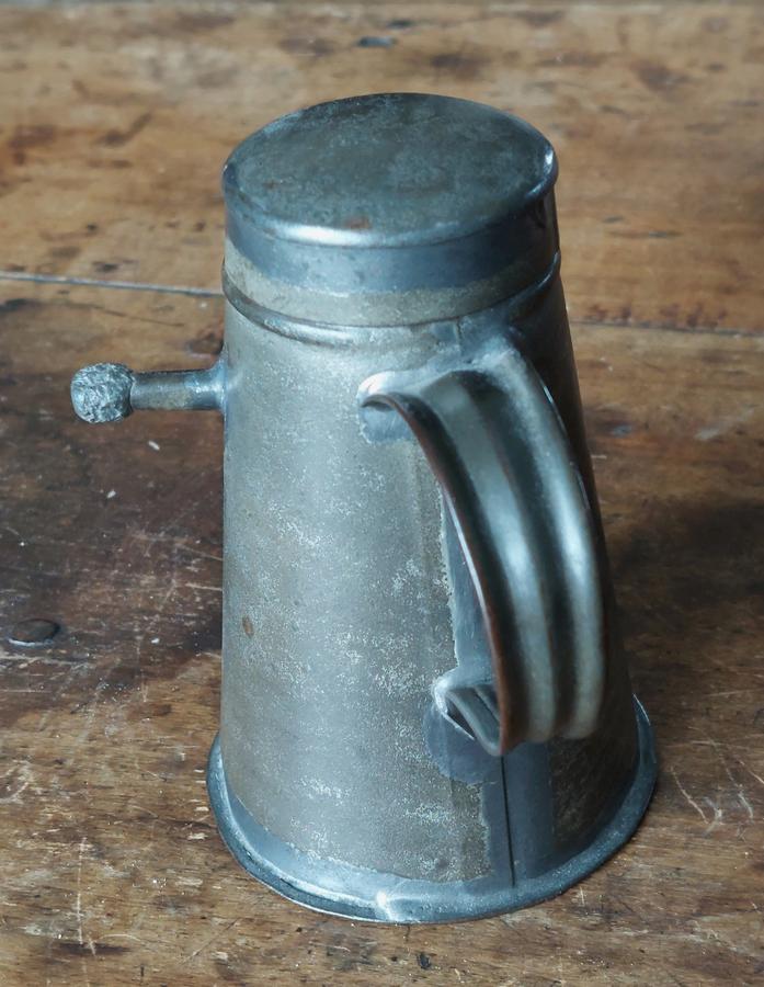 Early Primitive Tin Baby Feeder