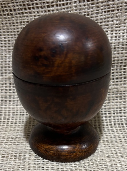 Rare Early Burl Inkwell