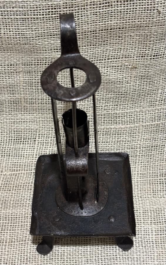 Rare Form 18th Century Birdcage Candle Holder