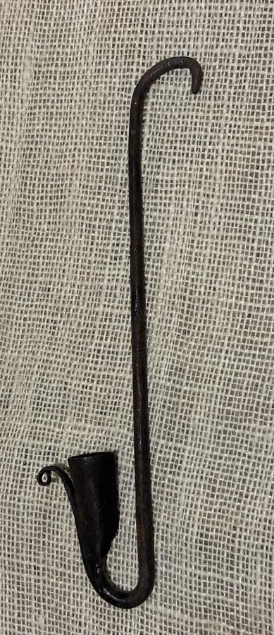 18th Century Wrought Iron Loom Light