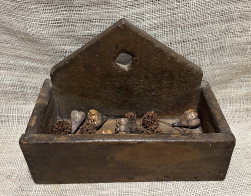 Early Painted Steeple Back Wall Box