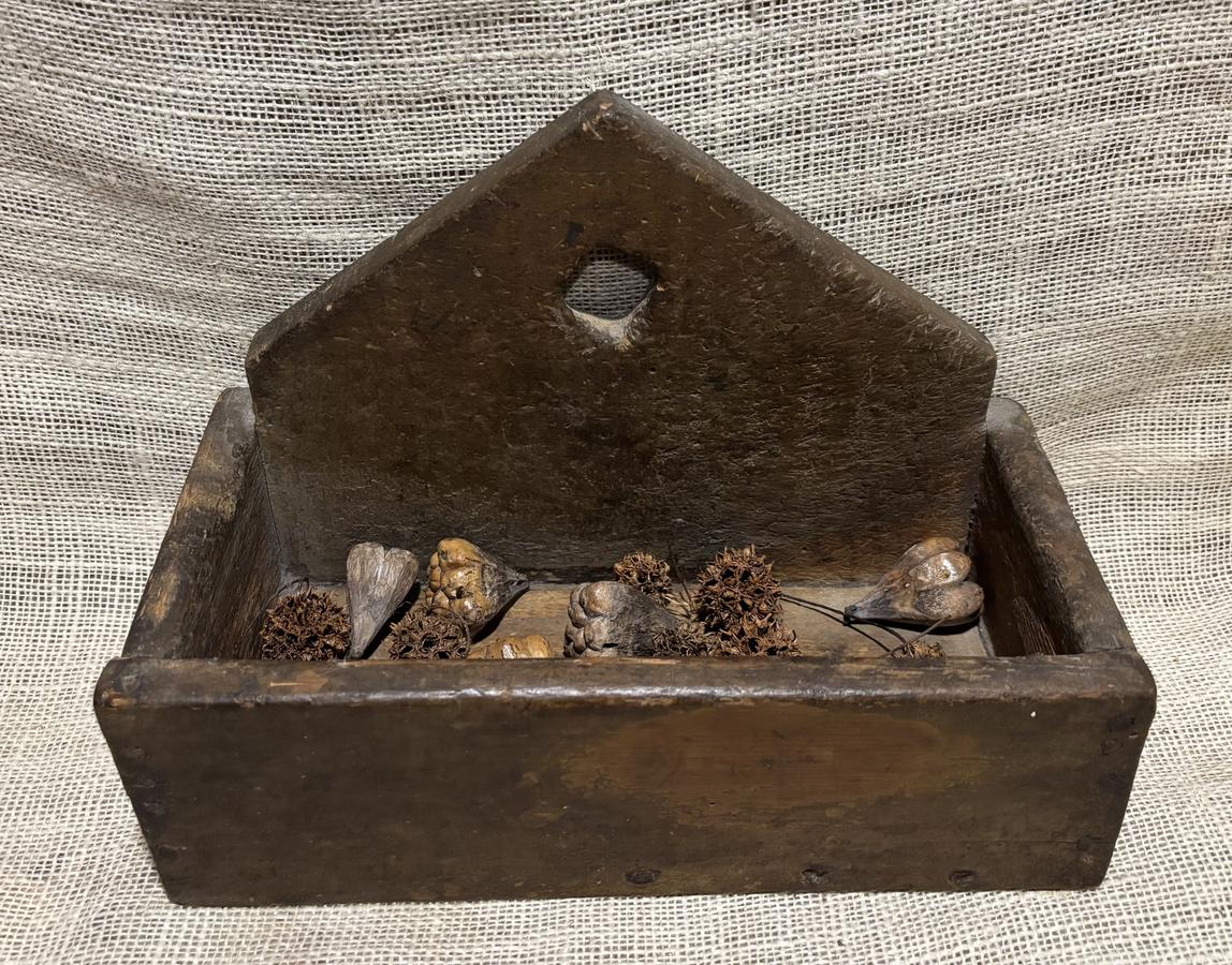 Early Painted Steeple Back Wall Box