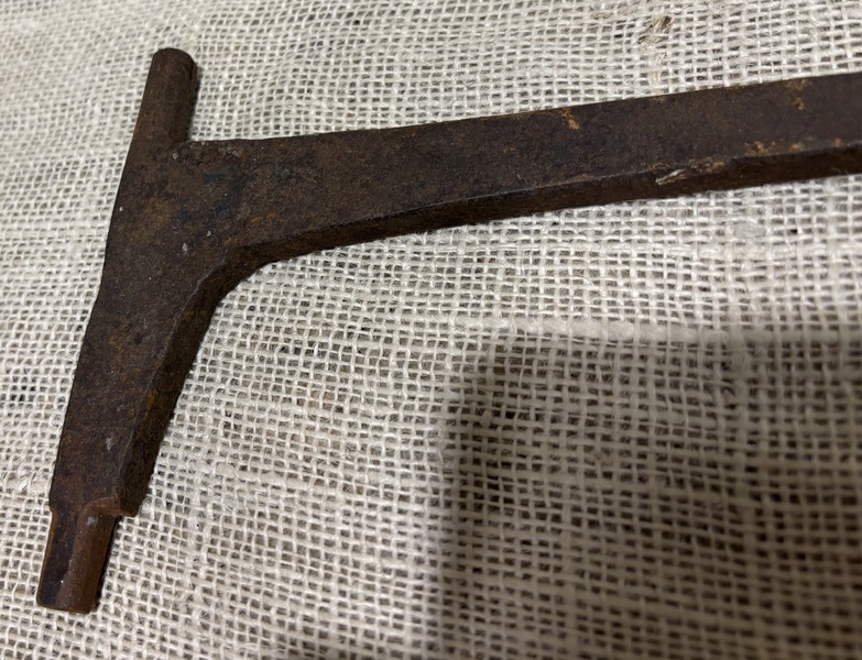 18th Century Iron Fireplace Crane