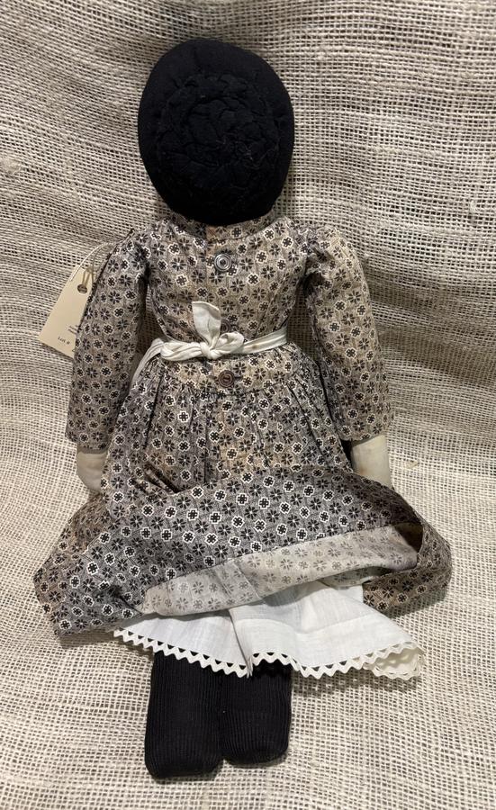 c.1890 Cloth Doll with Sepia Painted Face