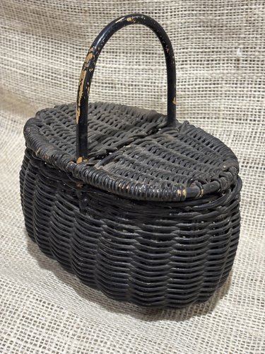 Early Painted Miniature Basket