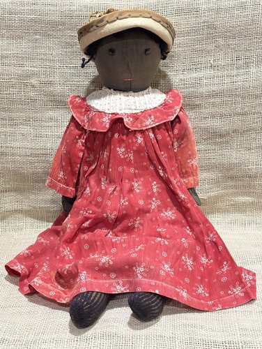 19th Century Black Cloth Doll