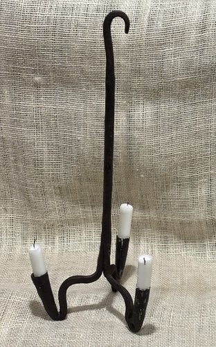 18th Century Iron Hanging Candleholder