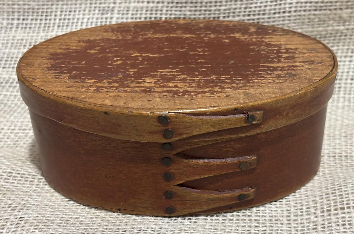 Red Painted Shaker Pantry Box