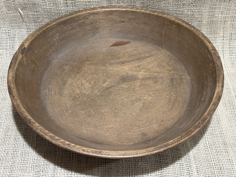 18th Century Painted Treen Footed Bowl
