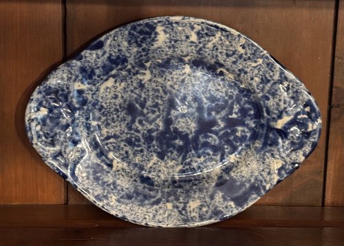 Early Spongeware Platter