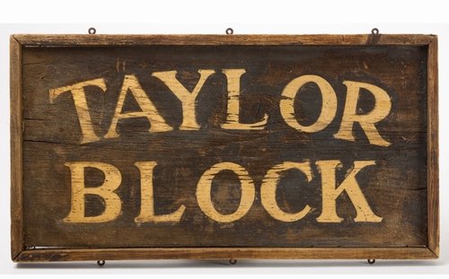 Early Wooden Trade Sign