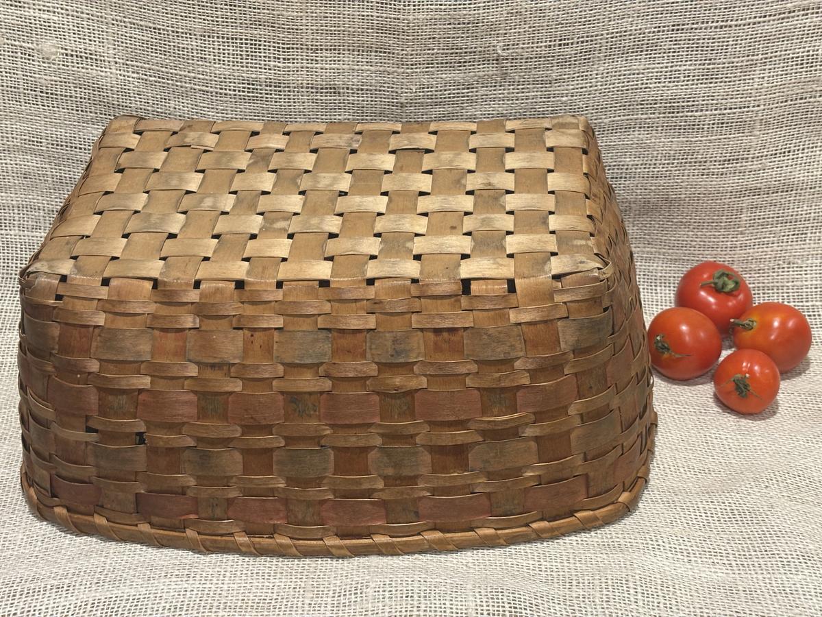 Early Native American Potato Stamped Open Basket