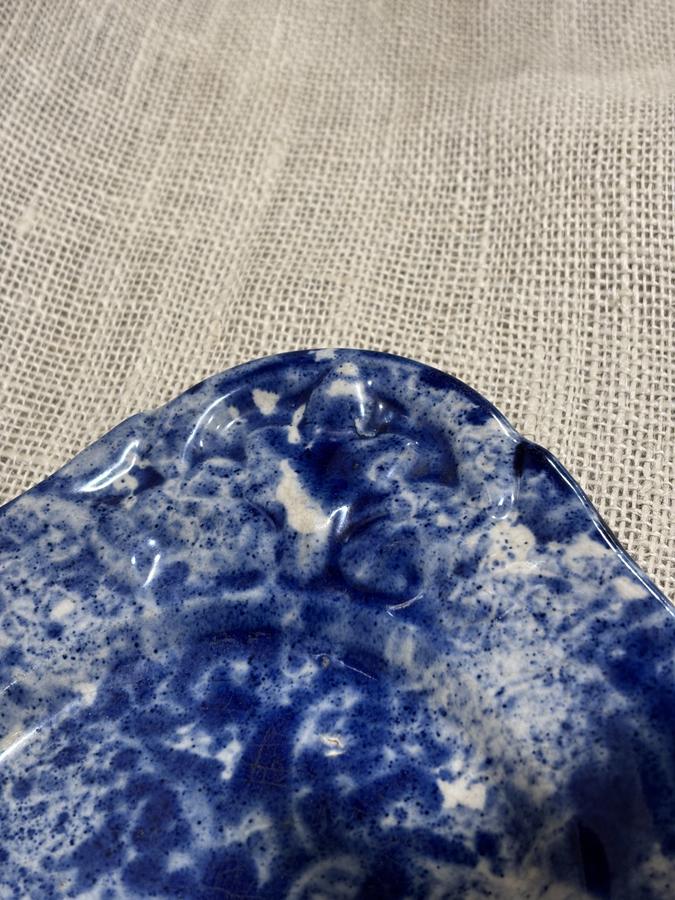 Early Spongeware Platter