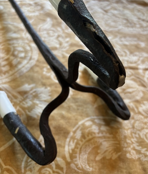 18th Century Iron Hanging Candleholder