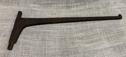 18th Century Iron Fireplace Crane