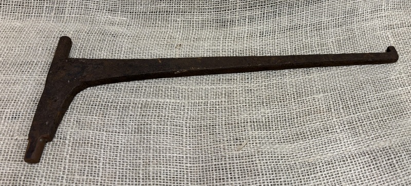 18th Century Iron Fireplace Crane