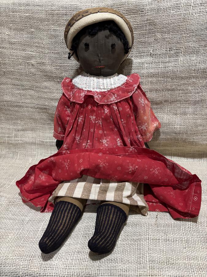 19th Century Black Cloth Doll