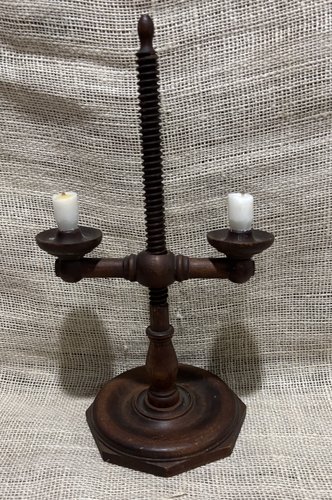 19th Century Adjustable Tabletop Candle Stand