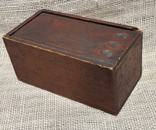 19th Century Painted Slide Box