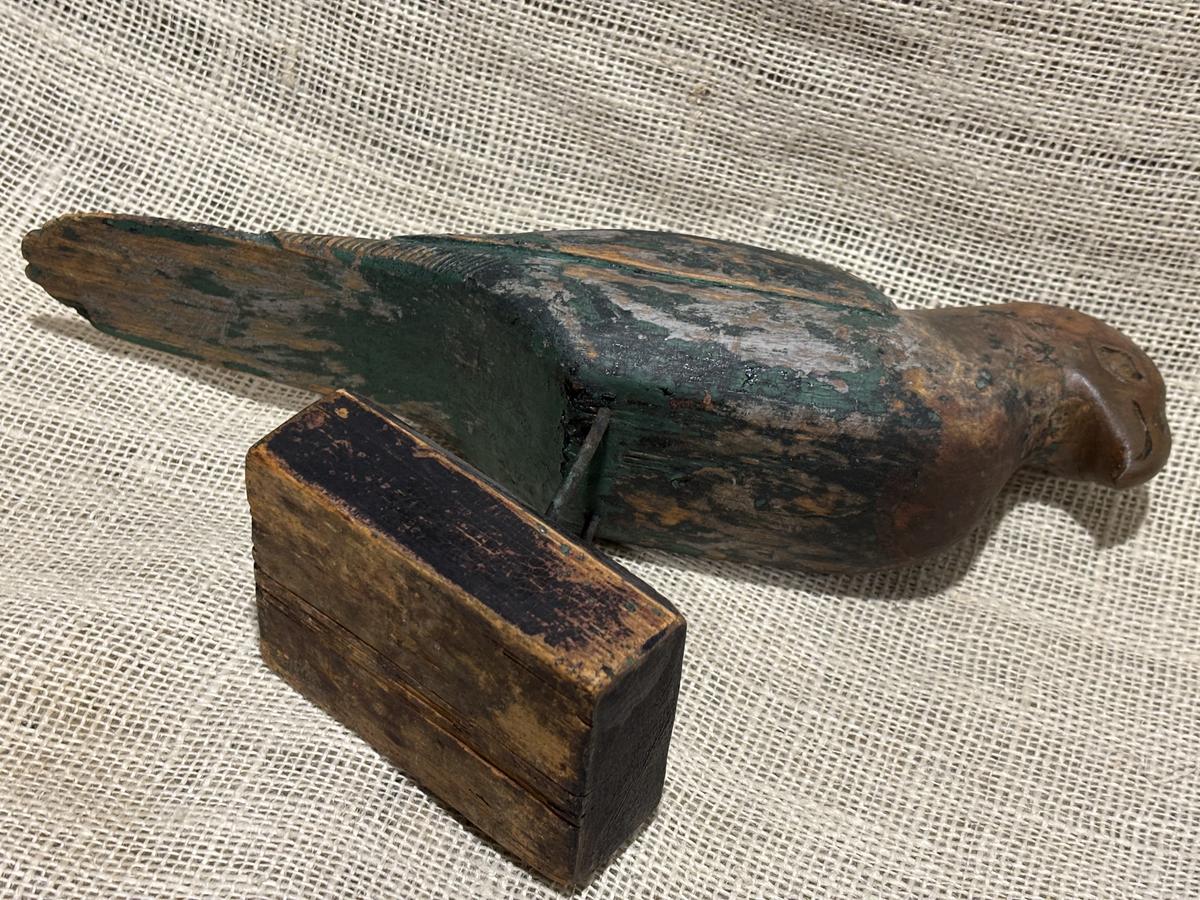 Early Painted Carved Bird