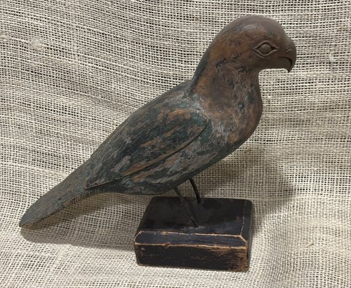Early Painted Carved Bird
