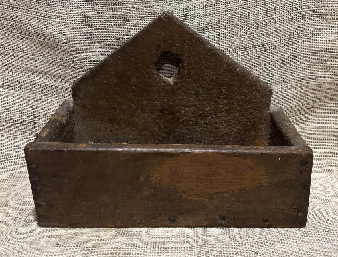 Early Painted Steeple Back Wall Box