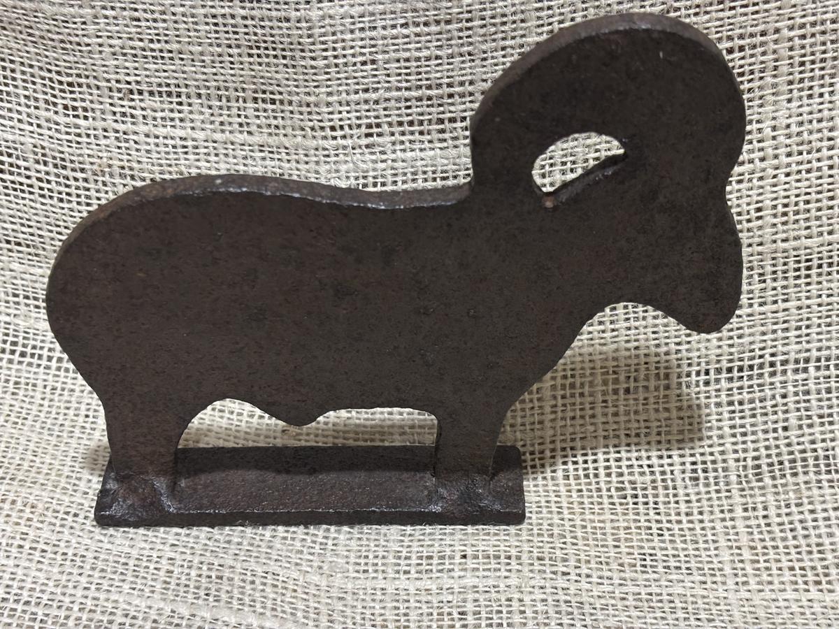 Cast Iron Ram Shooting Gallery Target