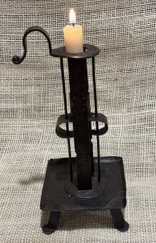 Rare Form 18th Century Birdcage Candle Holder