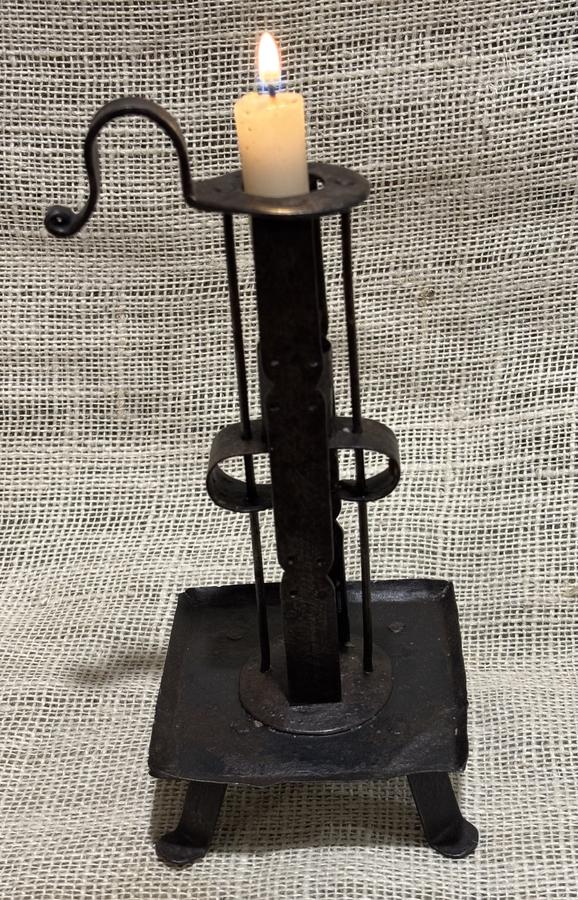 Rare Form 18th Century Birdcage Candle Holder