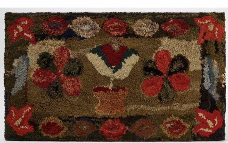 Early Hooked Rug