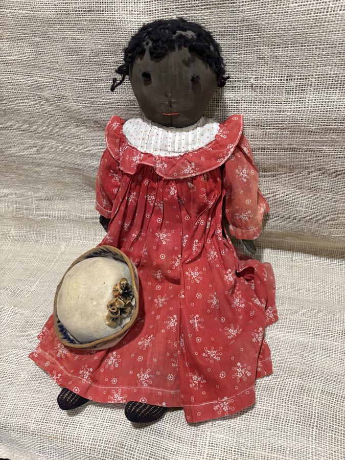 19th Century Black Cloth Doll