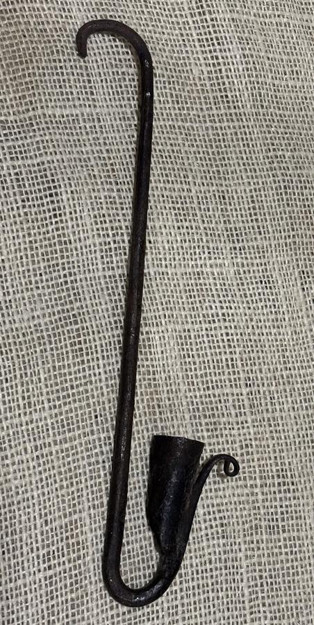 18th Century Wrought Iron Loom Light