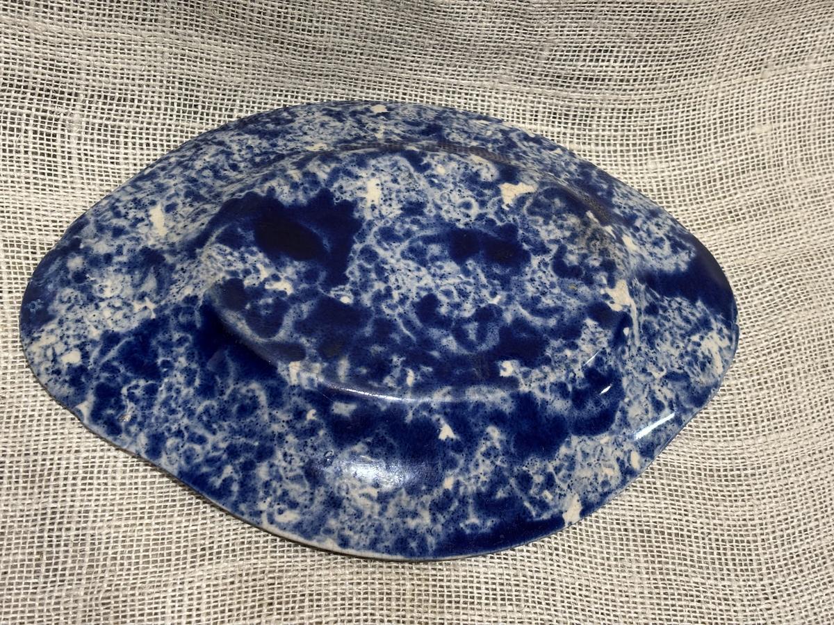 Early Spongeware Platter