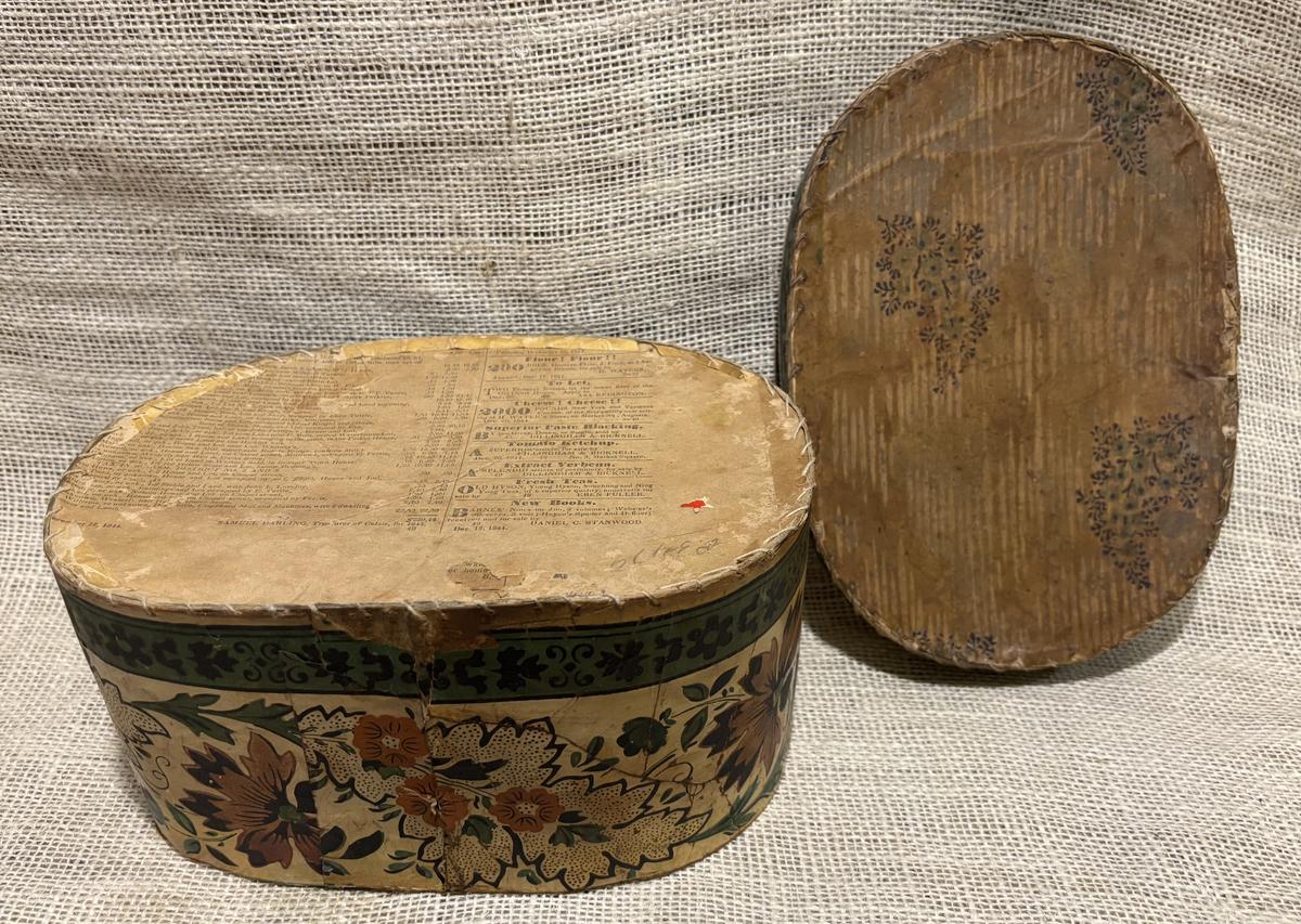 19th Century Oval Wallpaper Box-9"