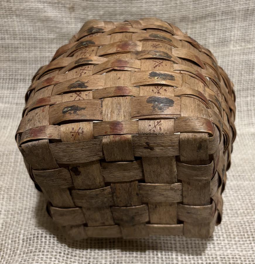 Native American Potato Stamped Berry Basket
