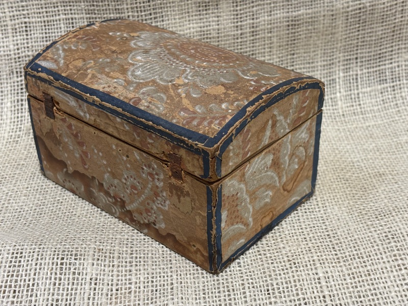 19th Century Miniature Dome-Top Wallpaper Box