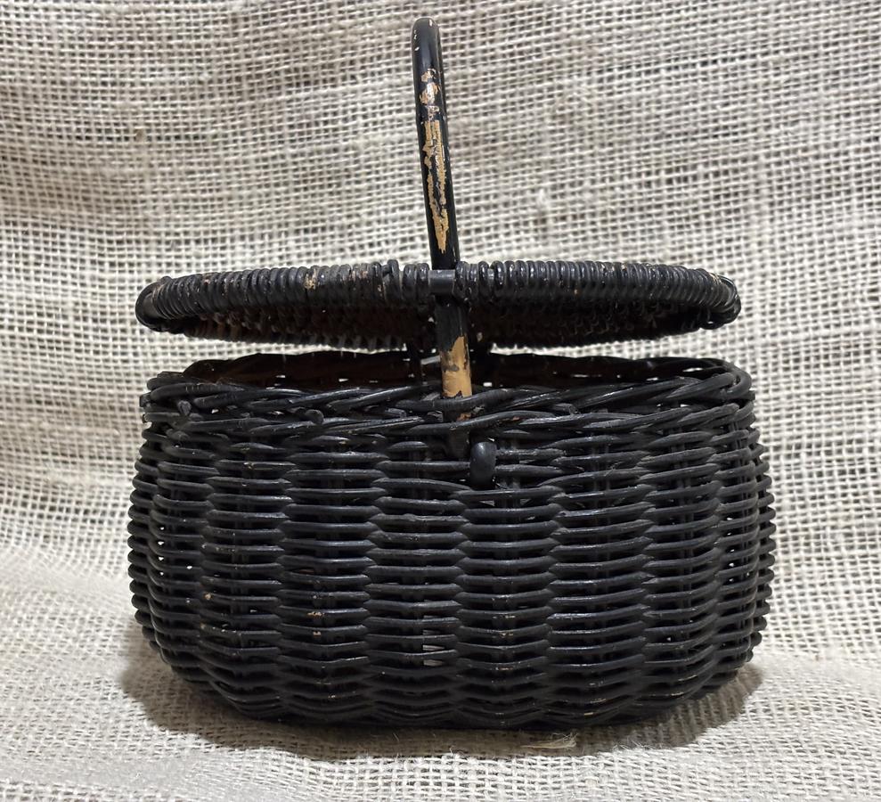 Early Painted Miniature Basket