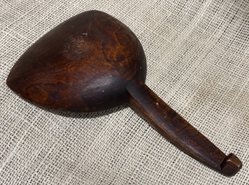 Early Folk Art Painted Paddle