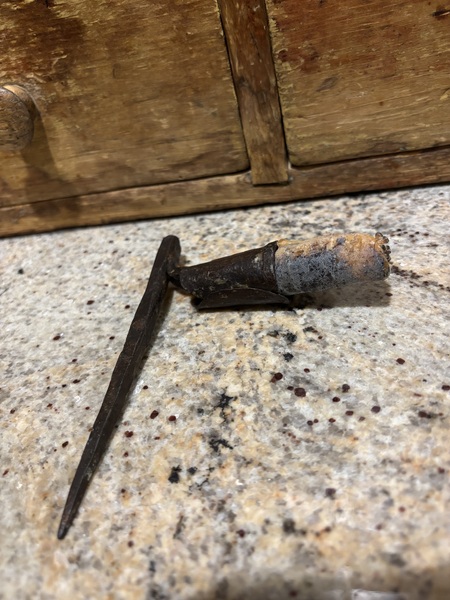 18th Century Iron Spike Candleholder