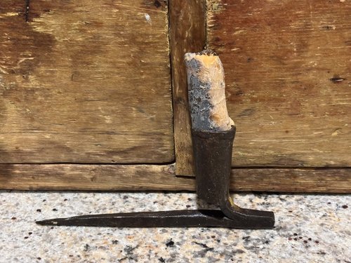 18th Century Iron Spike Candleholder