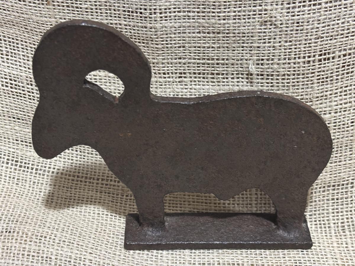 Cast Iron Ram Shooting Gallery Target