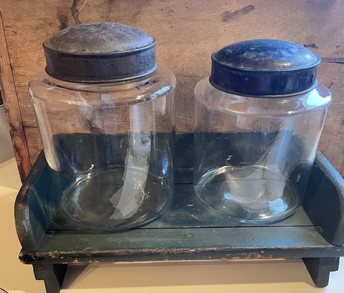 Two apothecary jars