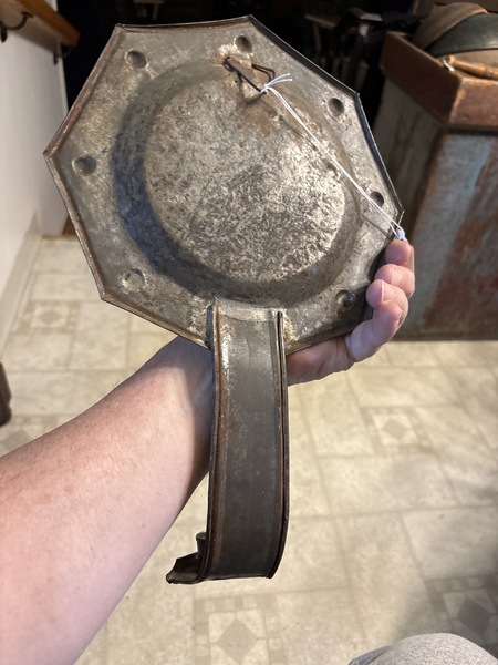 18th /19th century octagon tin candle sconce super