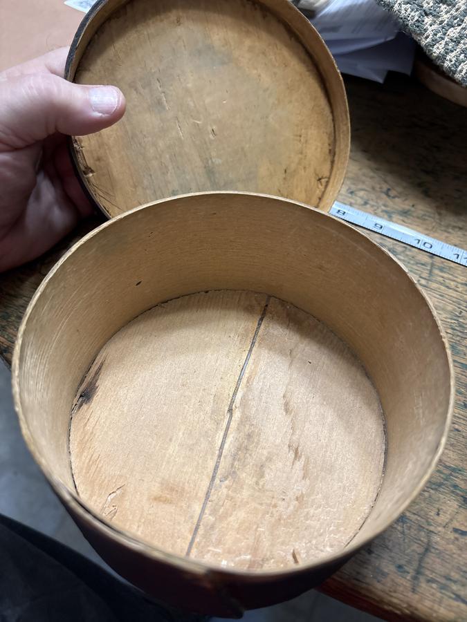 Early 19th century thick wall 6 “ pantry box paint