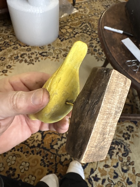 19th century carved and original painted bird nice